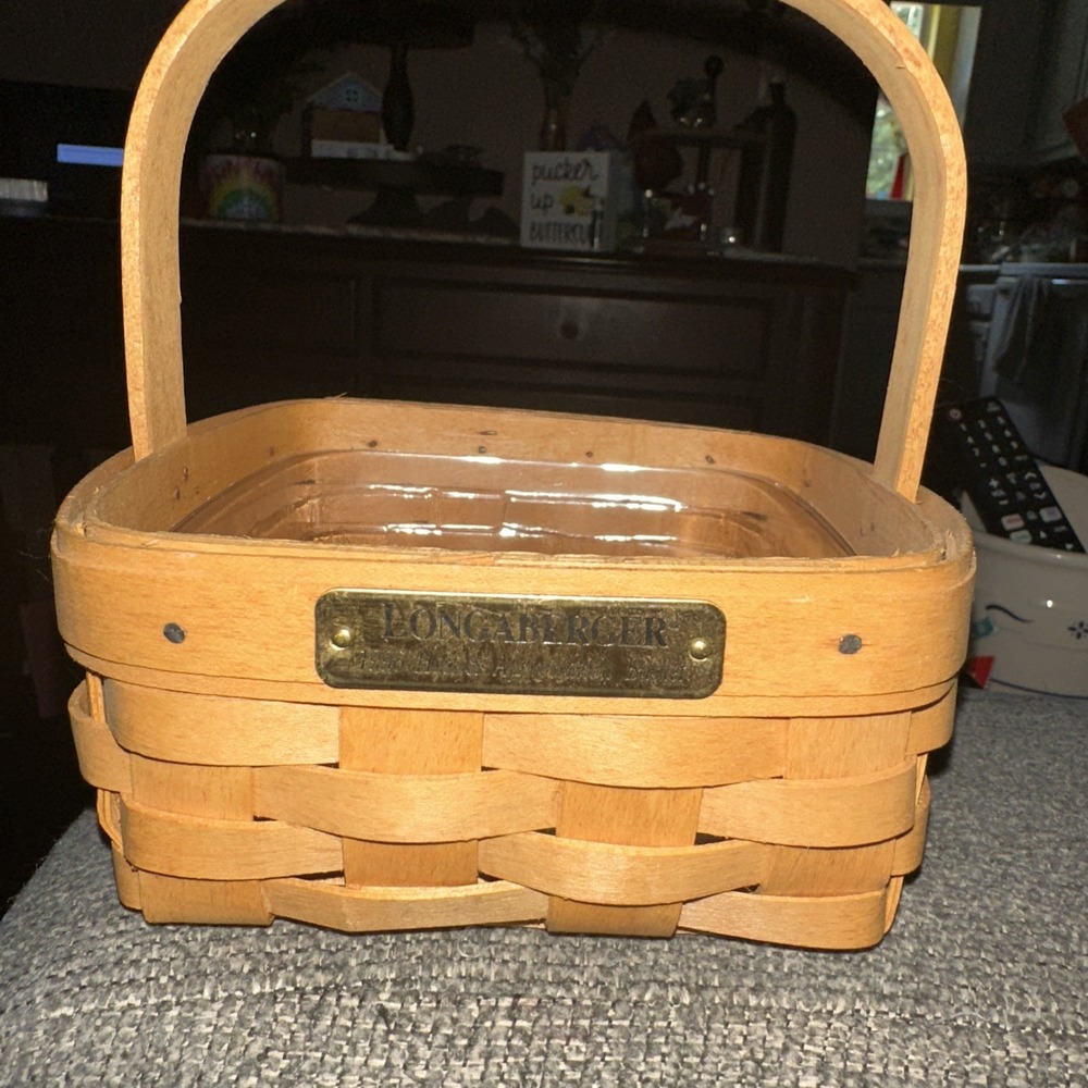 Longaberger American Craft Traditions Small 1996 Hostess App W/ Plastic Protecto